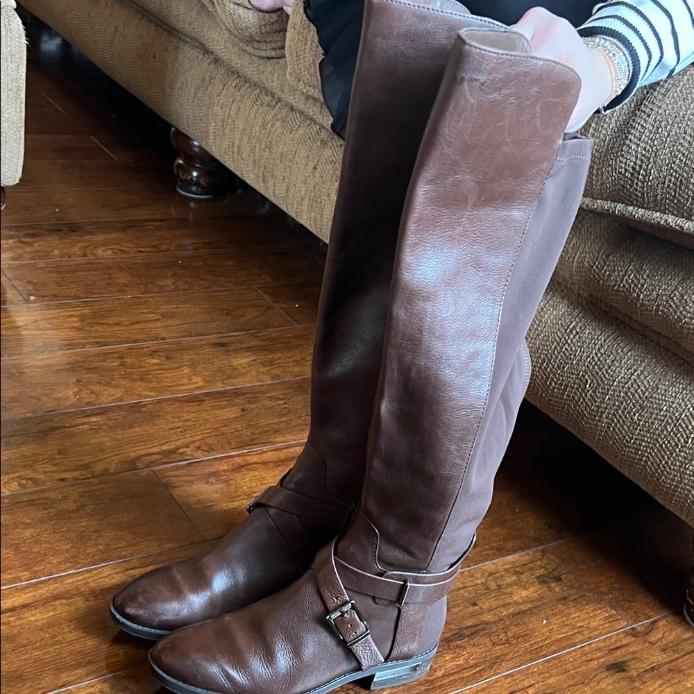 Vince Camuto Brown Heeled Boots size 5.5